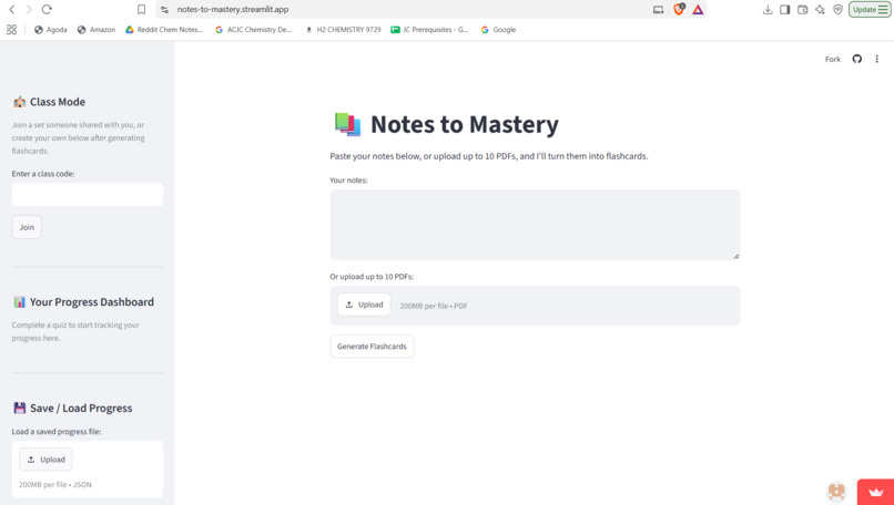 Notes to Mastery – screenshot 2