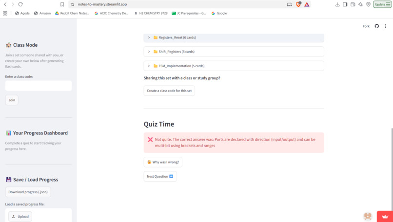 Notes to Mastery – screenshot 3