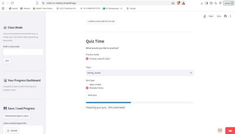 Notes to Mastery – screenshot 4