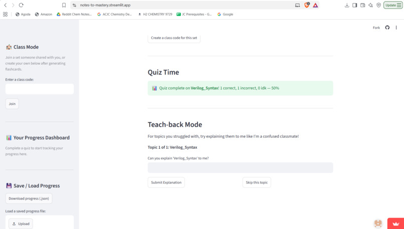 Notes to Mastery – screenshot 5