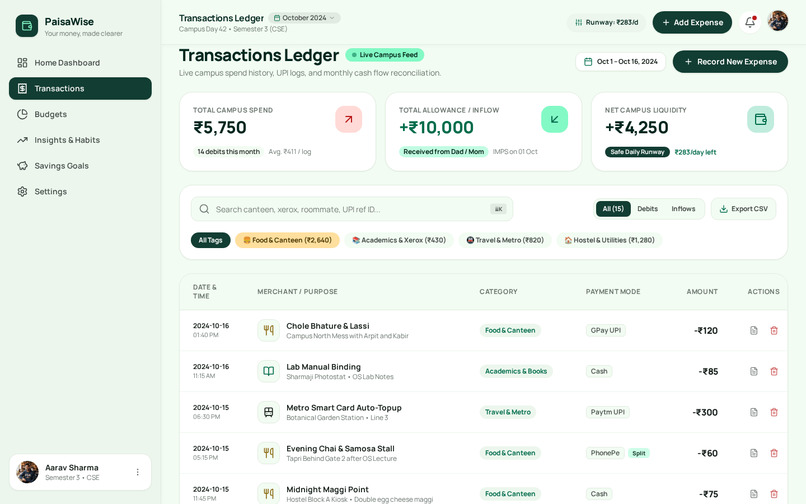 PaisaWise – screenshot 2