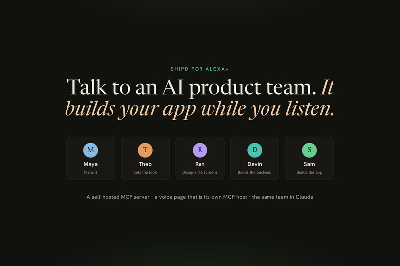 Shipd for Alexa+ – screenshot 1