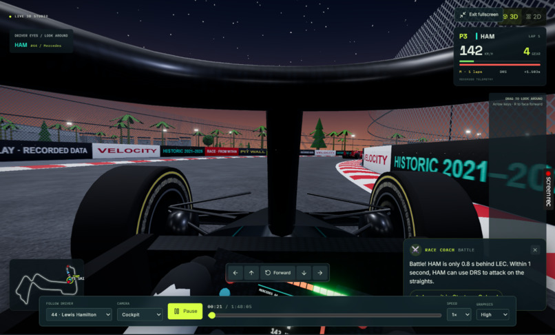 ApexLab — Interactive F1 Race & Strategy Studio – screenshot 5