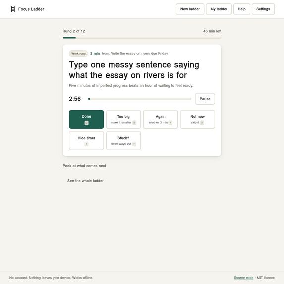 Focus Ladder – screenshot 3