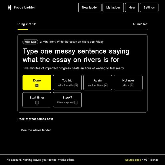 Focus Ladder – screenshot 4