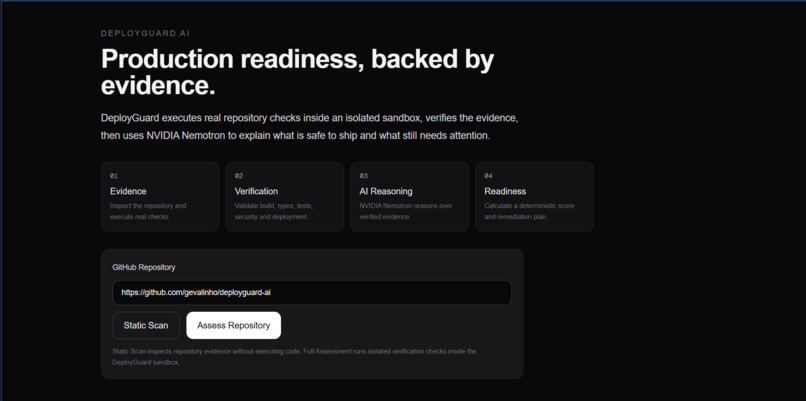 DeployGuard AI – screenshot 1