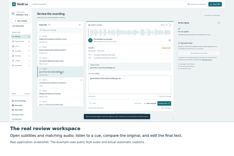 MedCue – screenshot 1
