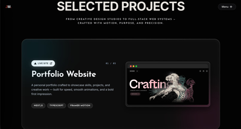 Void & Cloud-Interactive 3D Portfolio – screenshot 3