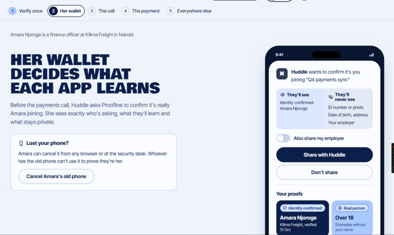 PROOFLINE – screenshot 2