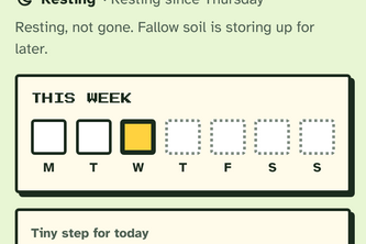 Plotline: a guilt-free pixel yard for your goals
