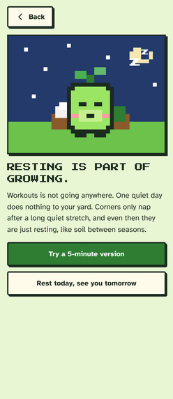 Plotline: a guilt-free pixel yard for your goals – screenshot 3