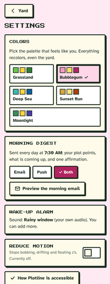 Plotline: a guilt-free pixel yard for your goals – screenshot 7