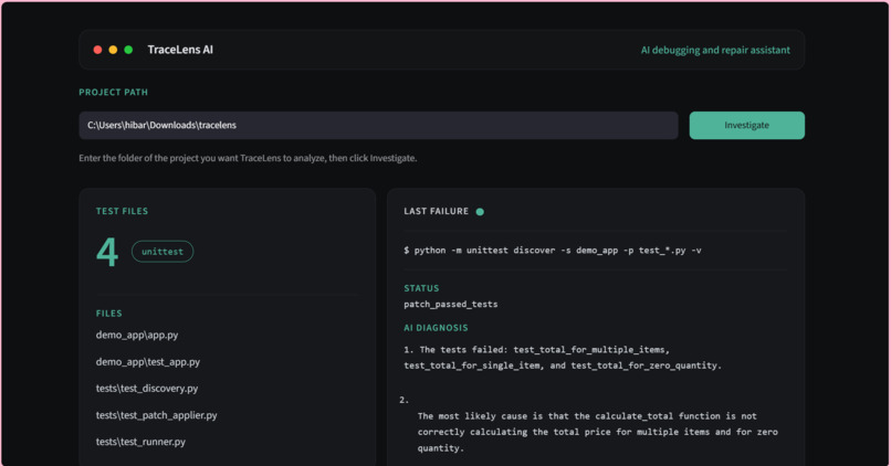 TraceLens AI – screenshot 2