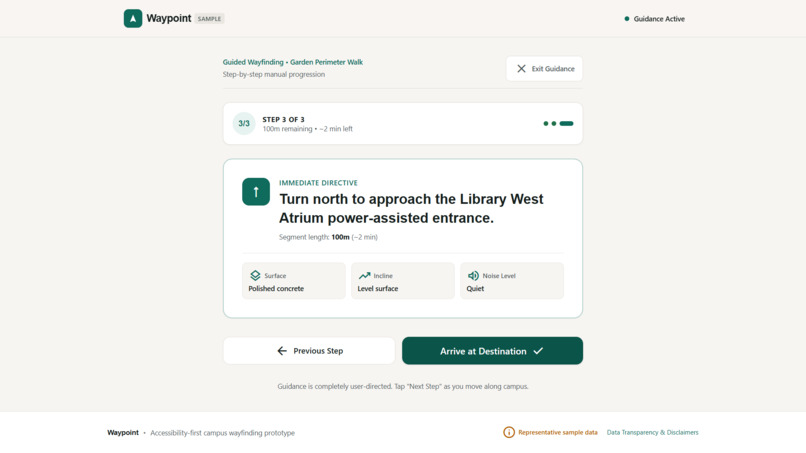 Waypoint — Accessible Campus Navigation – screenshot 2