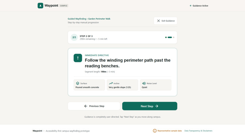 Waypoint — Accessible Campus Navigation – screenshot 3