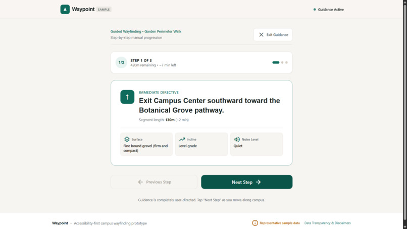 Waypoint — Accessible Campus Navigation – screenshot 4