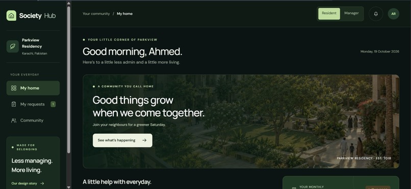 Society hub – screenshot 5