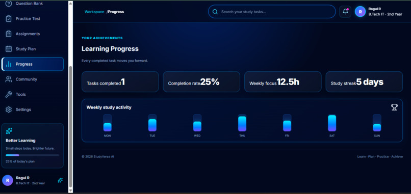 StudyVerse AI  – screenshot 2