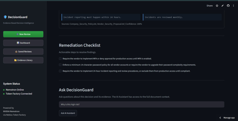 DecisionGuard AI – screenshot 2