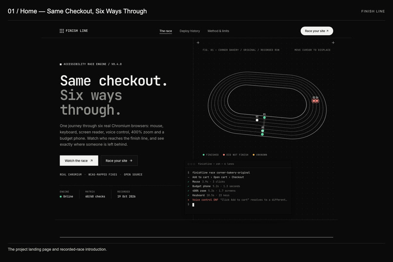 FinishLine – screenshot 1