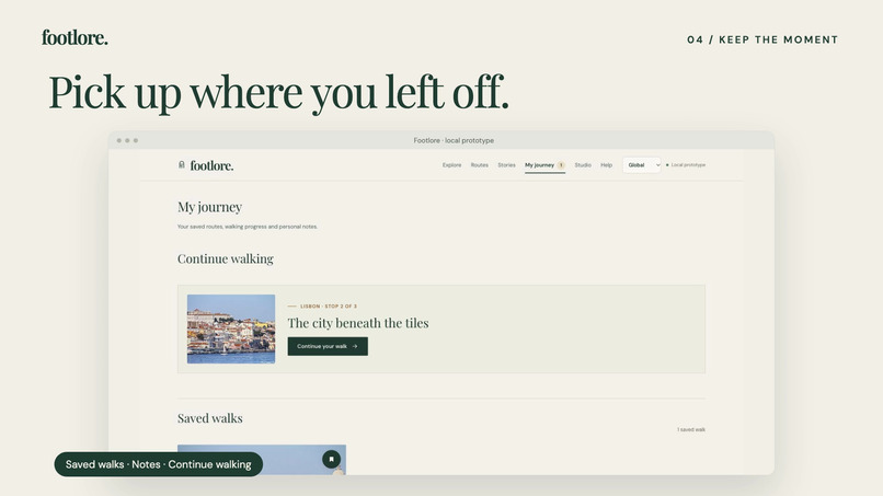 Footlore – screenshot 1