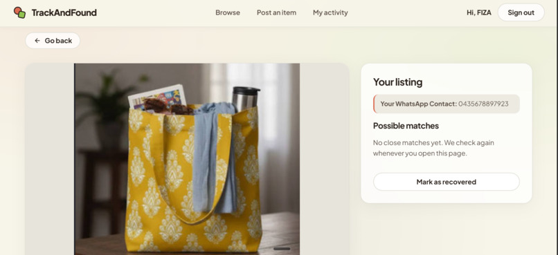 TrackAndFound – screenshot 4