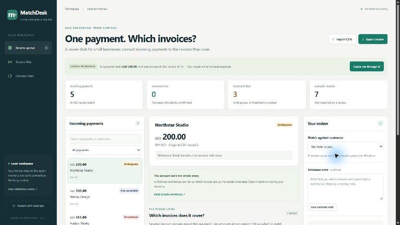 MatchDesk – screenshot 1