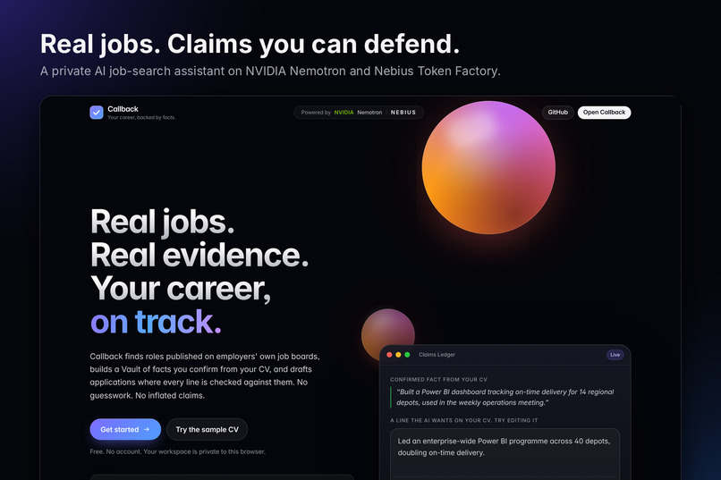 CallBack – screenshot 1
