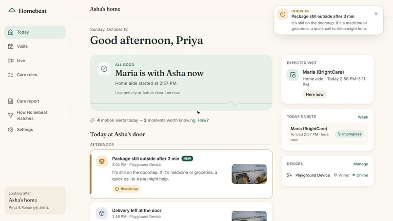 Homebeat – screenshot 1