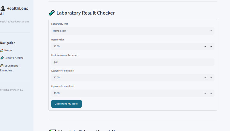HealthLens AI – screenshot 2