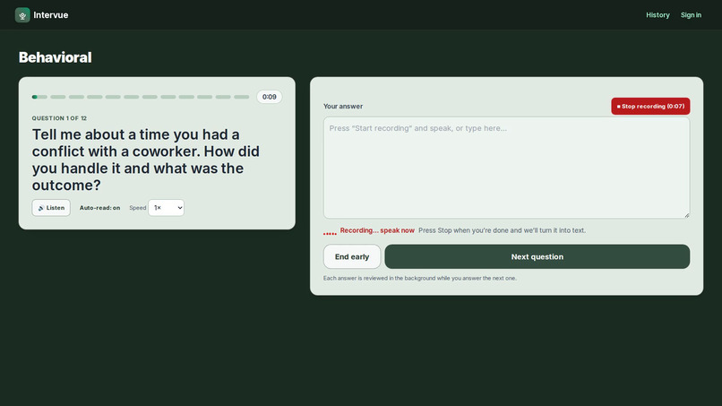 Intervue – screenshot 4