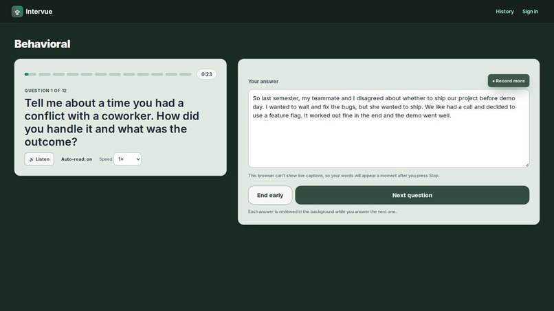 Intervue – screenshot 6