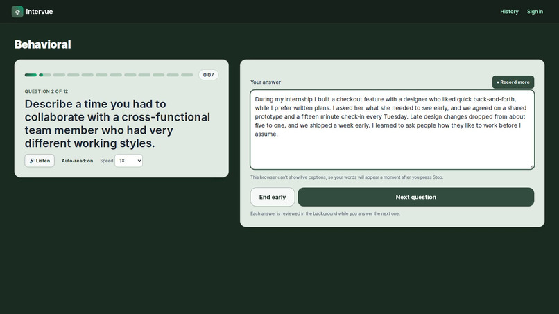 Intervue – screenshot 7