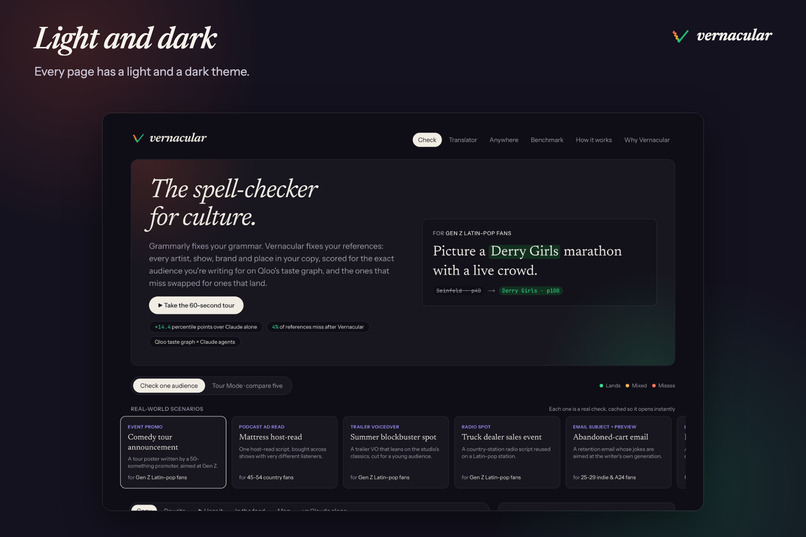 Vernacular: the spell-checker for culture – screenshot 12