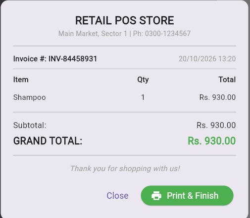 POS invoice system  – screenshot 3