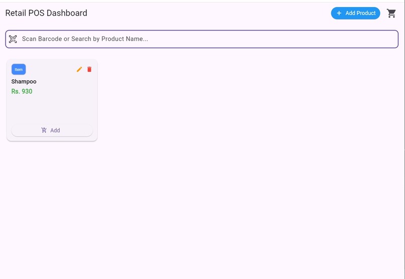 POS invoice system  – screenshot 1
