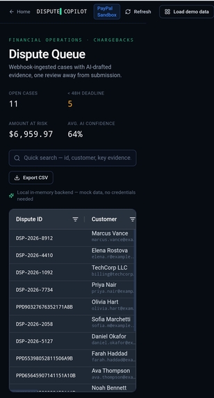 PayPal Dispute Copilot  – screenshot 3