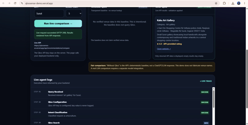 QlooSense AI — Taste-Aware City Discovery – screenshot 2
