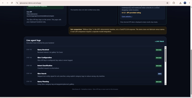 QlooSense AI — Taste-Aware City Discovery – screenshot 3