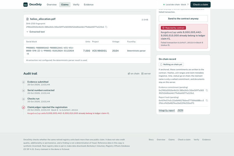 OnceOnly – screenshot 3