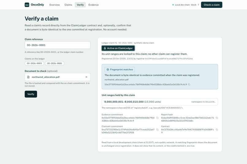 OnceOnly – screenshot 4