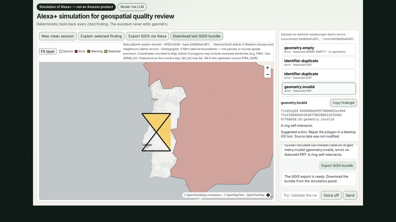 Geospatial Quality Explorer – screenshot 1