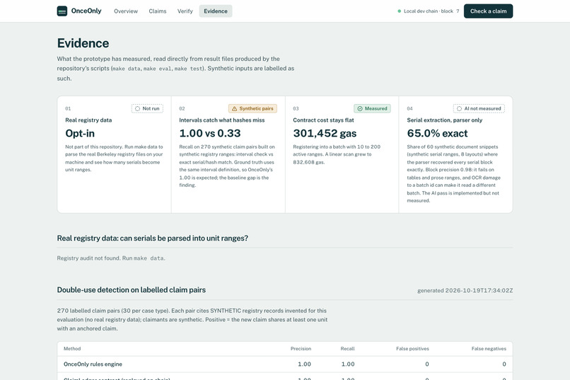 OnceOnly – screenshot 5