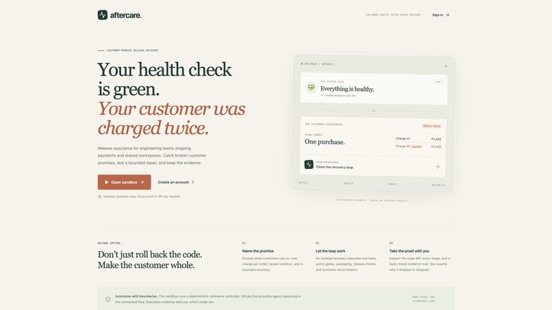 Aftercare – screenshot 1