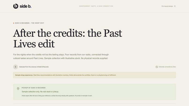 Side B – screenshot 1