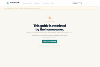 Home Handoff — Household Voice Assistant