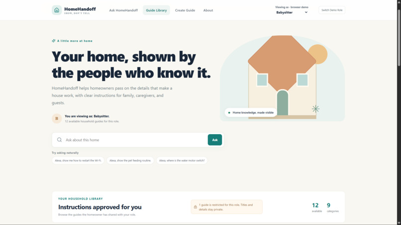 Home Handoff — Household Voice Assistant – screenshot 8