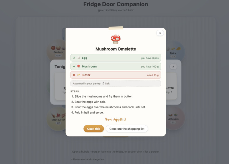 Fridge Door Companion – screenshot 1