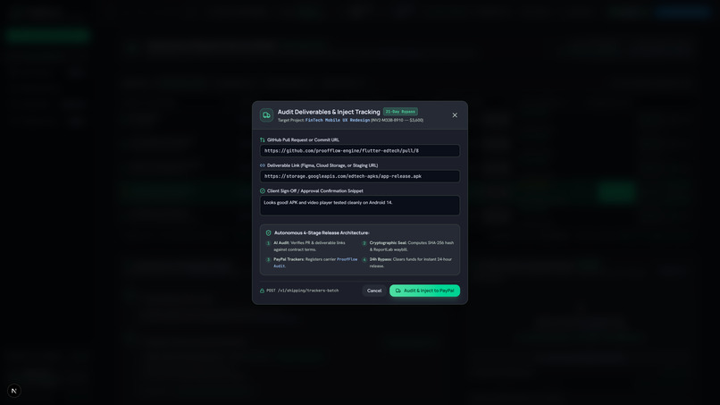 ProofFlow AI (Autonomous Dispute Shield & Release Agent) – screenshot 3