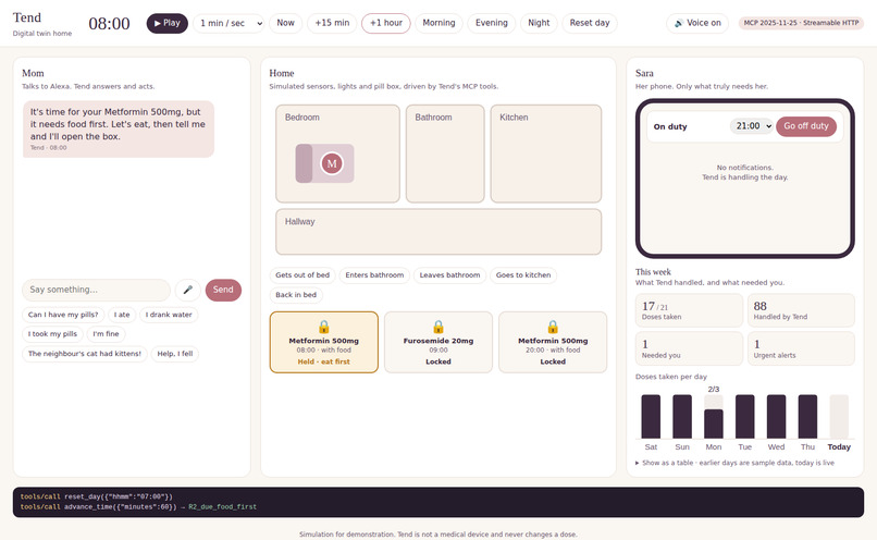 Tend – screenshot 1